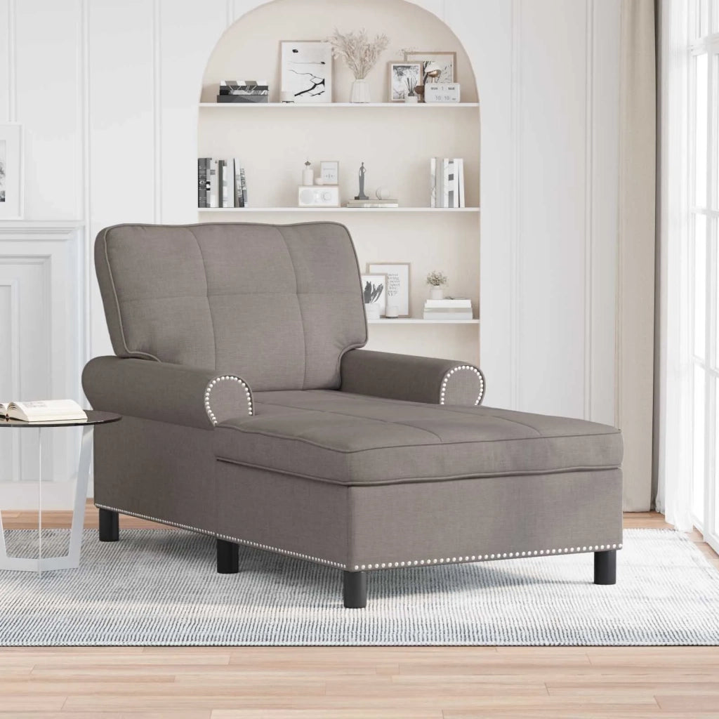 Chaise Lounge con cuscino Talpa 91 x 157 x 91 cm Tessuto