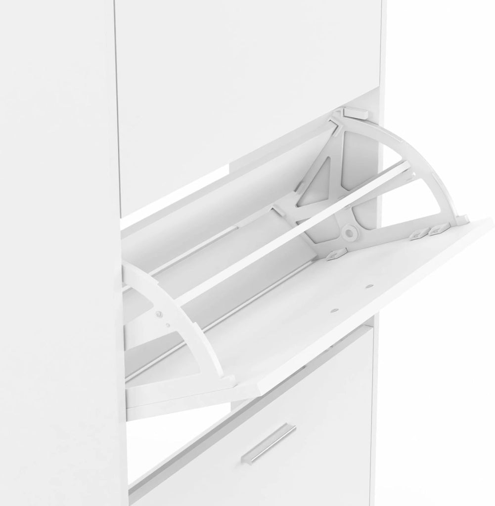 Scarpiera con 4 ante bianco