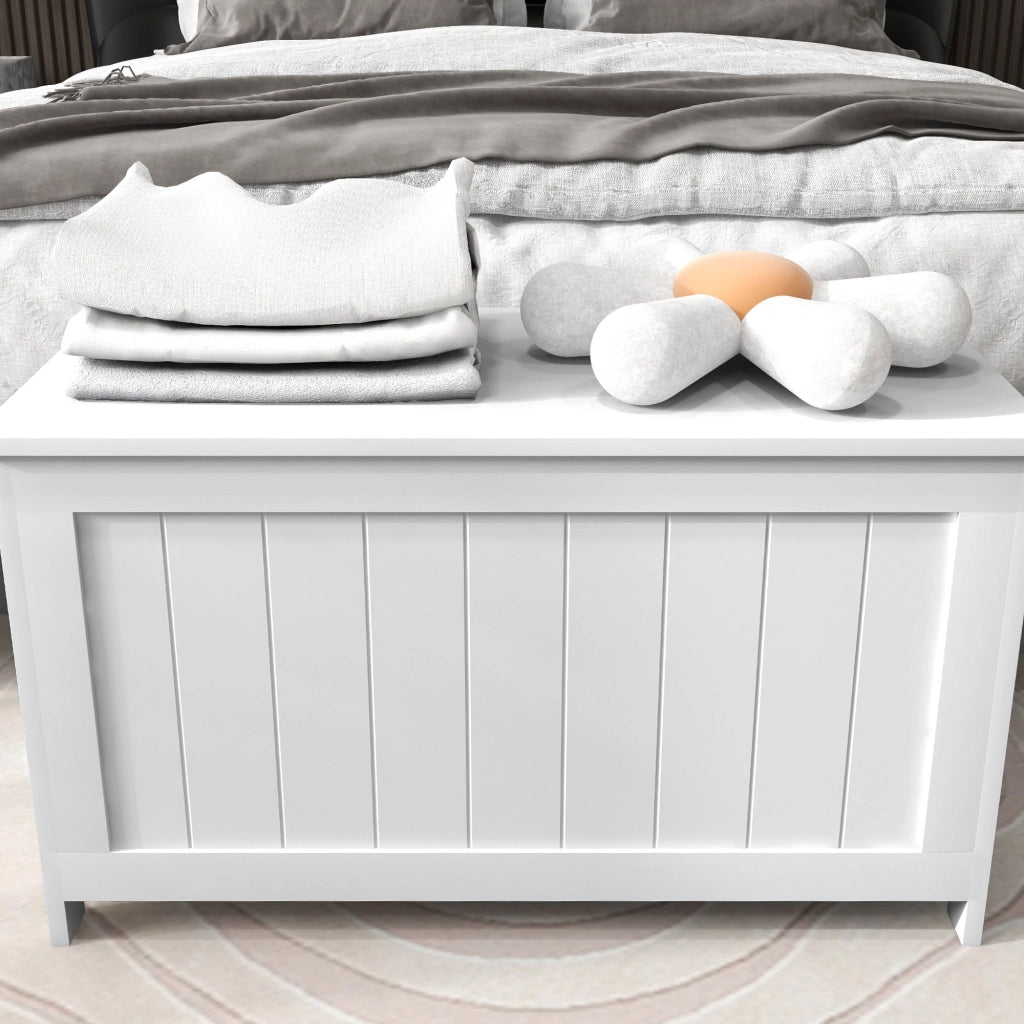 Cassettiera per giocattoli ¨C zephmum ¨C MDF, 81x40x46 cm, bianco