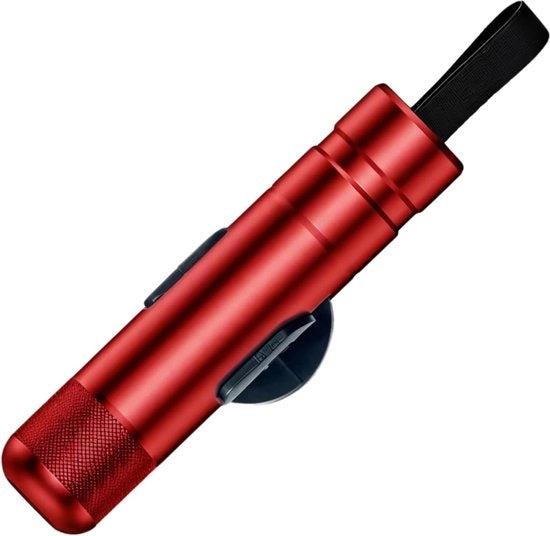 Hama per Auto - Hama di Emergenza - Hama di Emergenza per Auto - Hama Compatta in Alluminio - Multifunzionale Strumento di Emergenza per Auto - Barra di Emergenza in Wolfram - Nero