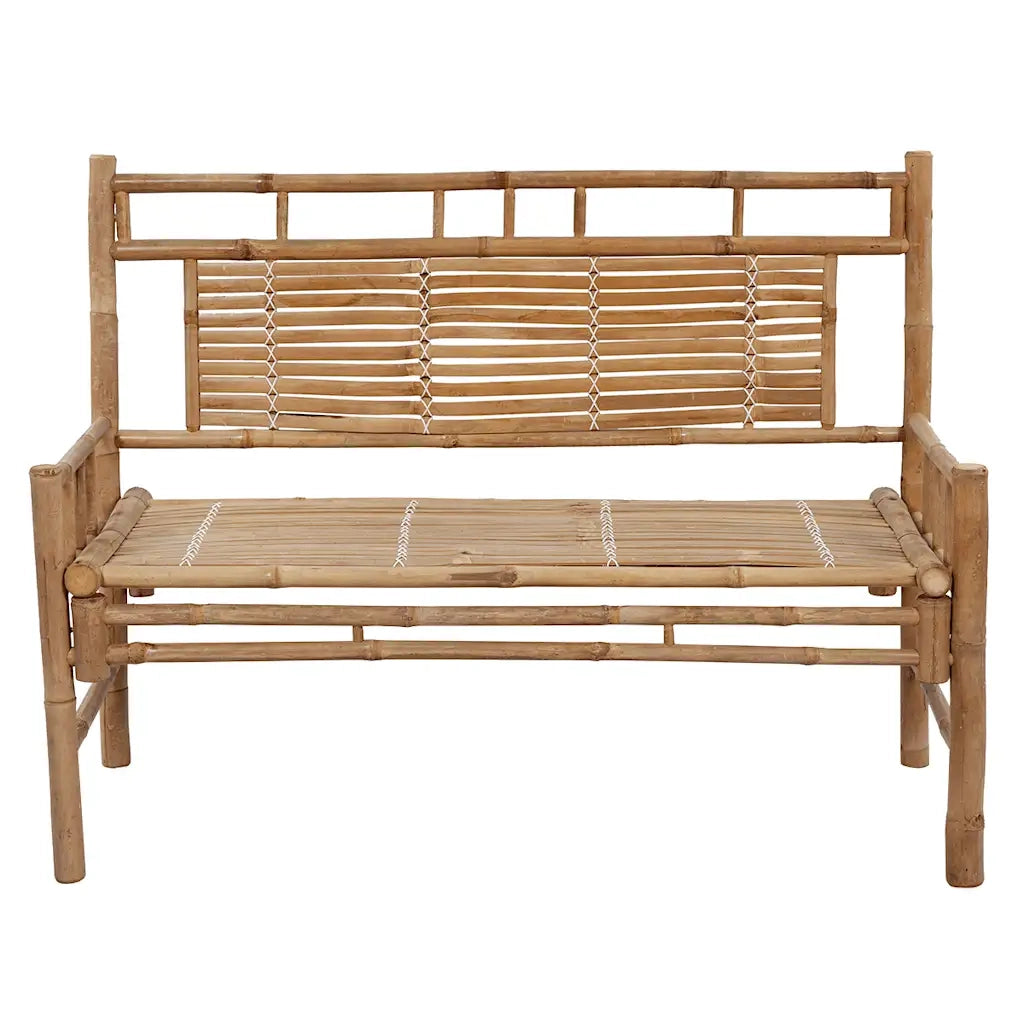 Panca da Giardino con Cuscino 120 cm in BambÃ¹