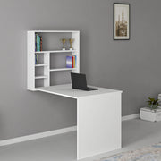 Veglio, Scrivania 5 Ripiani, 59x90x74h cm Bianco