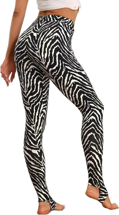Leggins per donna con alta vita e materiale stretch per tutta la vita