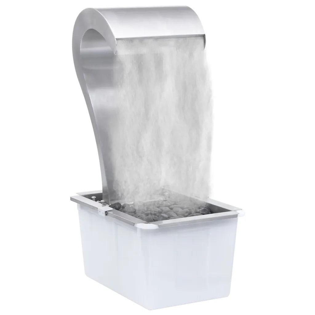 Cascata da Giardino Argento 52,4x34,2x82 cm in Acciaio Inox 48093