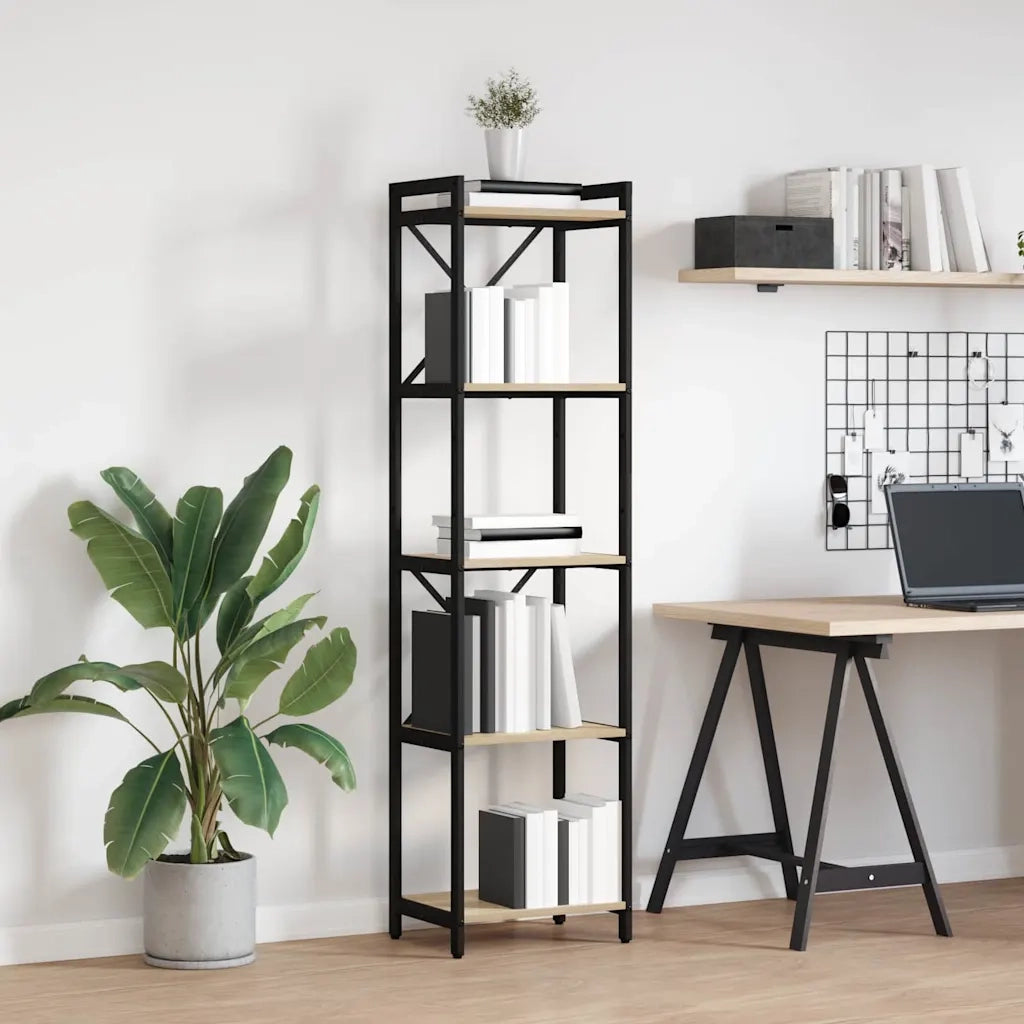 vidaXL Libreria rovere sonoma 40 x 30 x 153 cm Legno multistrato
