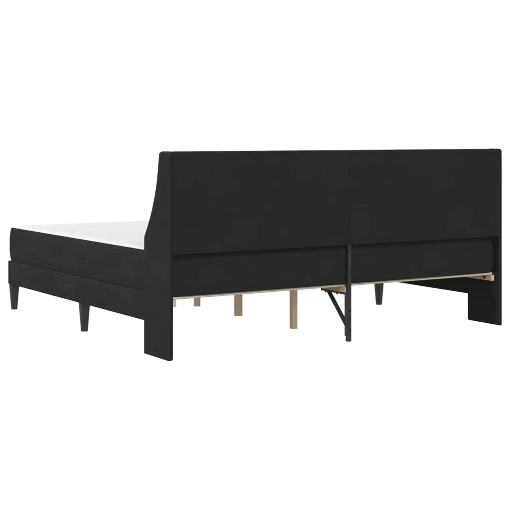 Struttura letto con materasso Nero 200 x 200 cm Velluto 3414823