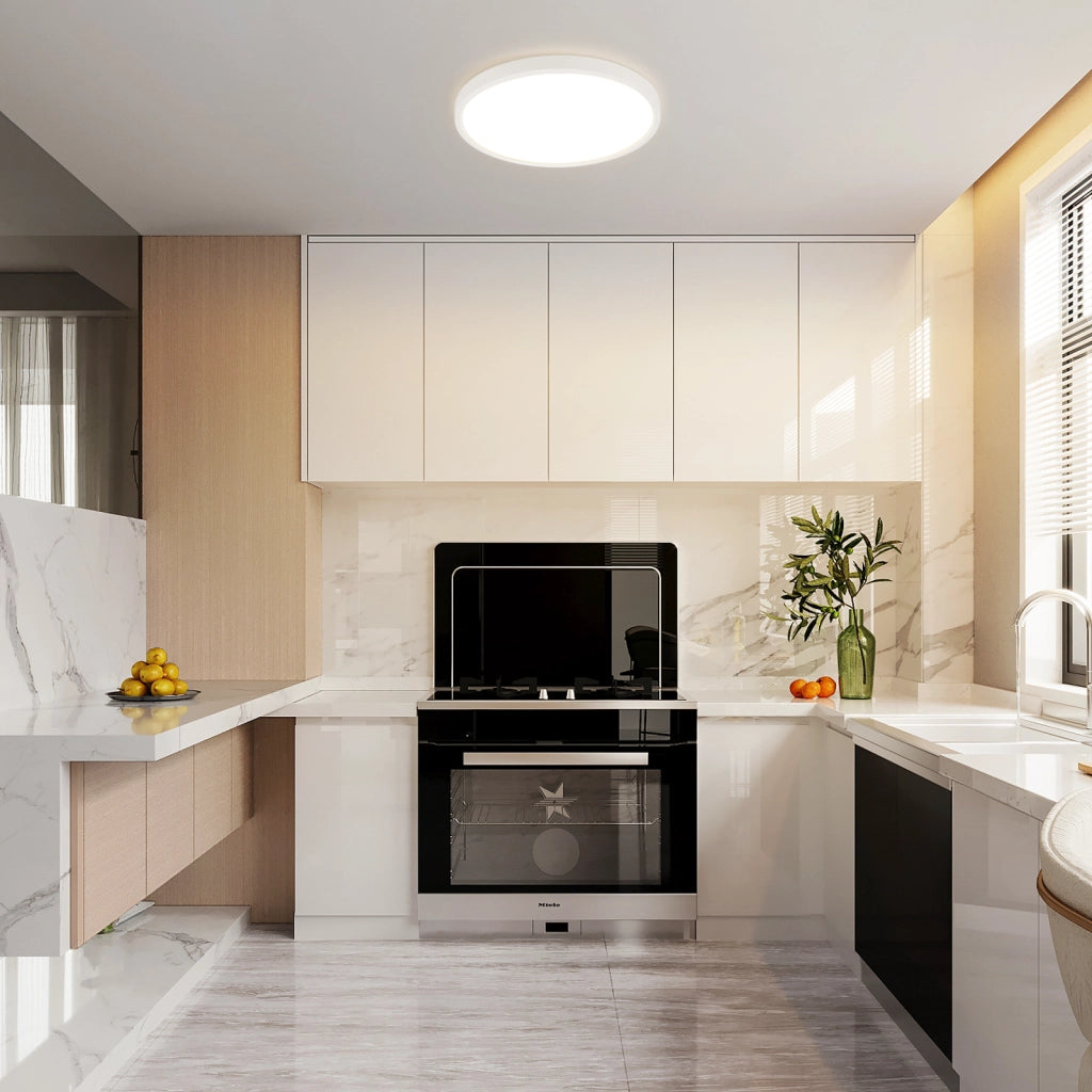 ZMH Lampada da soffitto plafoniera LED rotonda bianca 30 cm 24W per cucina camera letto corridoio