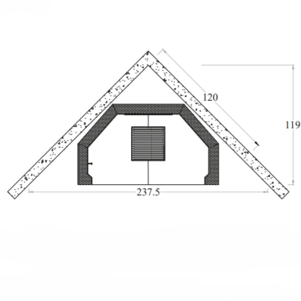 Camino legna prefabbricato refrattario focolare aperto m140ref riscaldamento