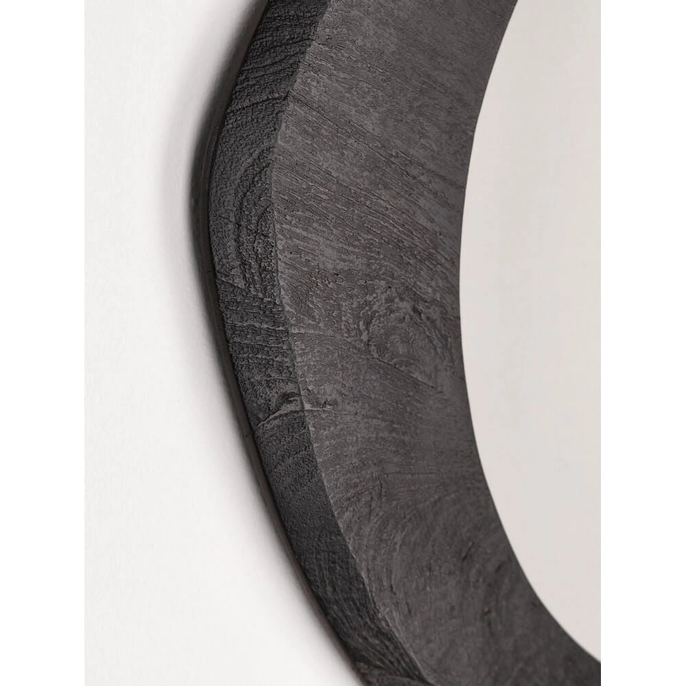 Specchio da Parete con Cornice in Legno di Mango Forma Organica - PAULINA