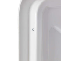 Specchio di sicurezza 50x70 cm infrangibile con strisce catarifrangenti bianche e rosse