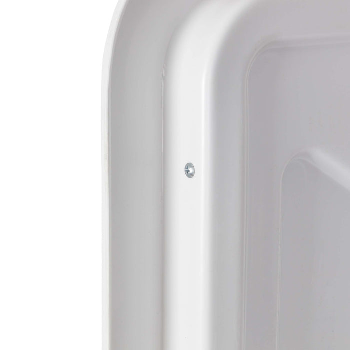 Specchio di sicurezza 50x70 cm infrangibile con strisce catarifrangenti bianche e rosse