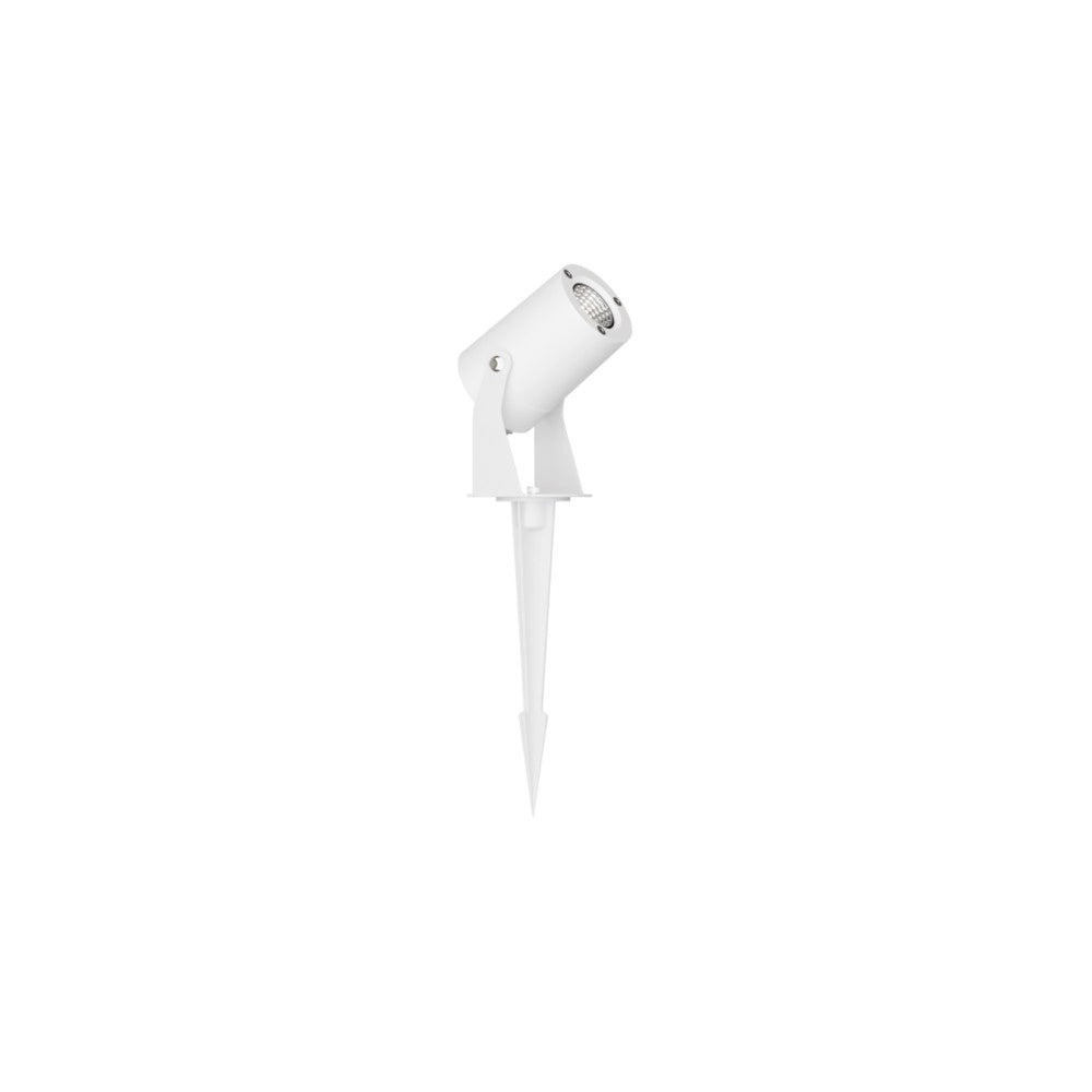 Sair - Faro a led a picchetto rotondo 10W IP65 Bianco 3000K - Luce da giardino per piante o siepe h36cm - Beneito faure