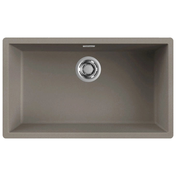 Elleci, Lavello Filotop Zen-F 130, 1 Vasca, 74.8x44.8 cm, Composito Grigio Tortora