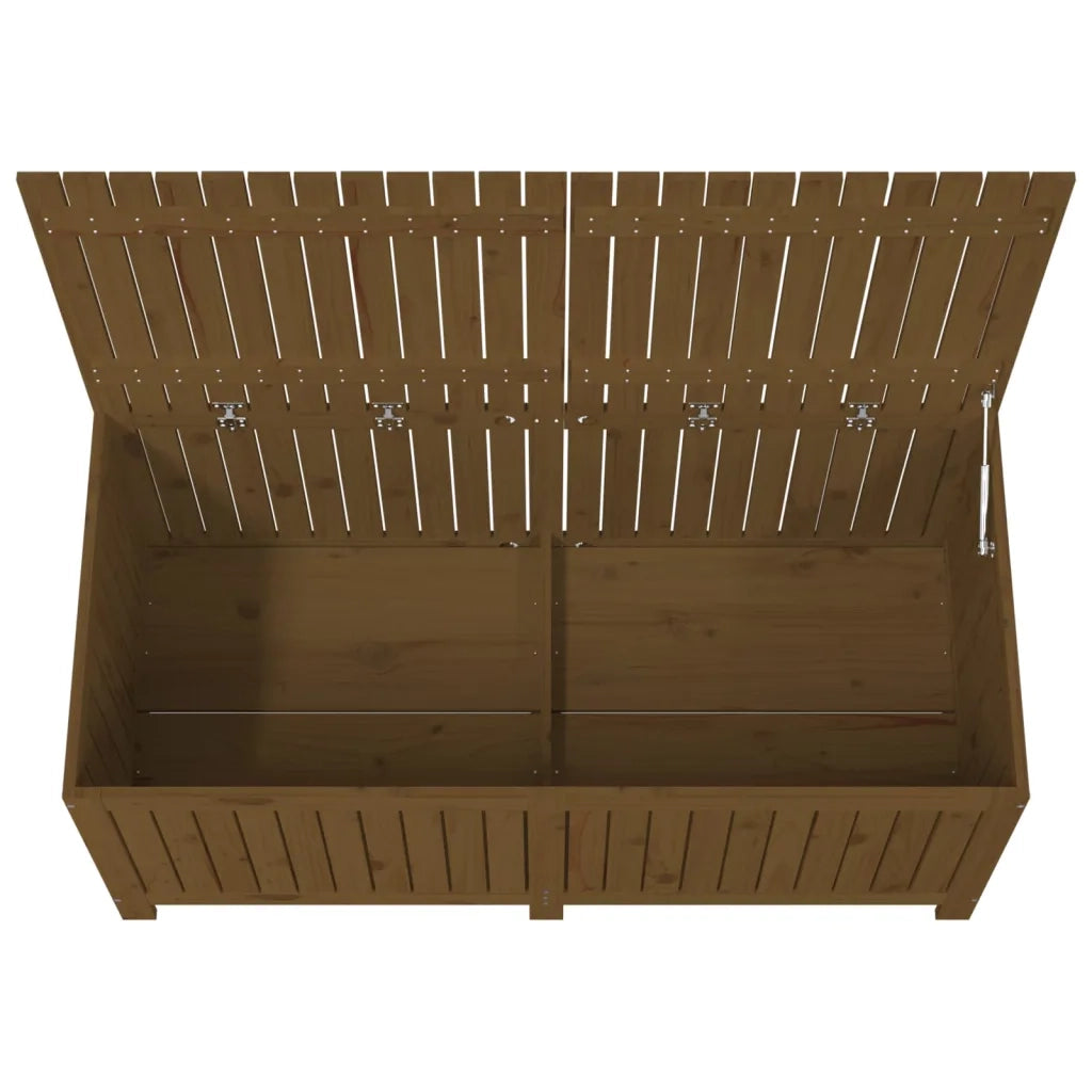 Contenitore da Giardino Ambra 147x68x64 cm Legno Massello Pino 823853