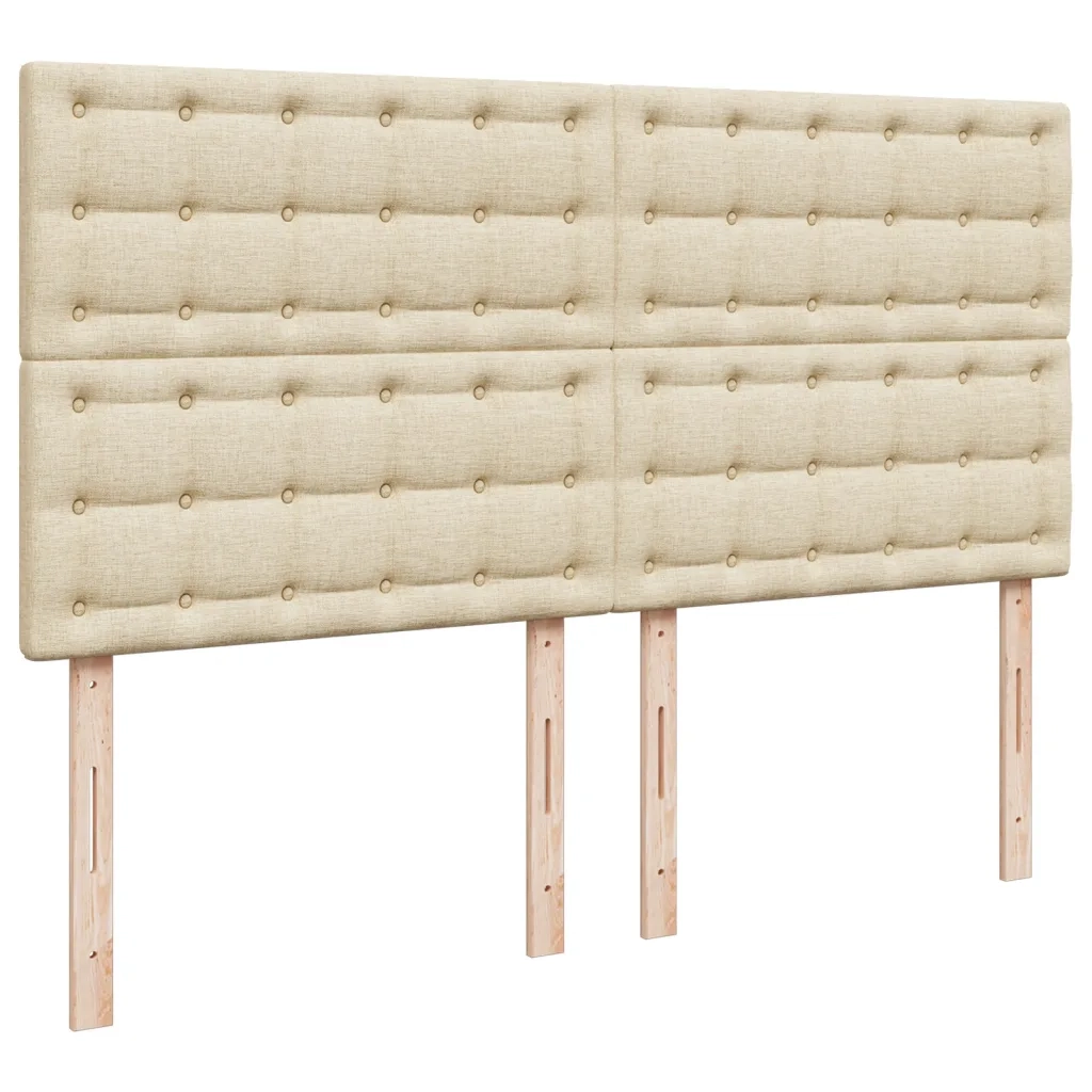 Giroletto a Molle con Materasso Crema 200x200 cm in Tessuto 3293706