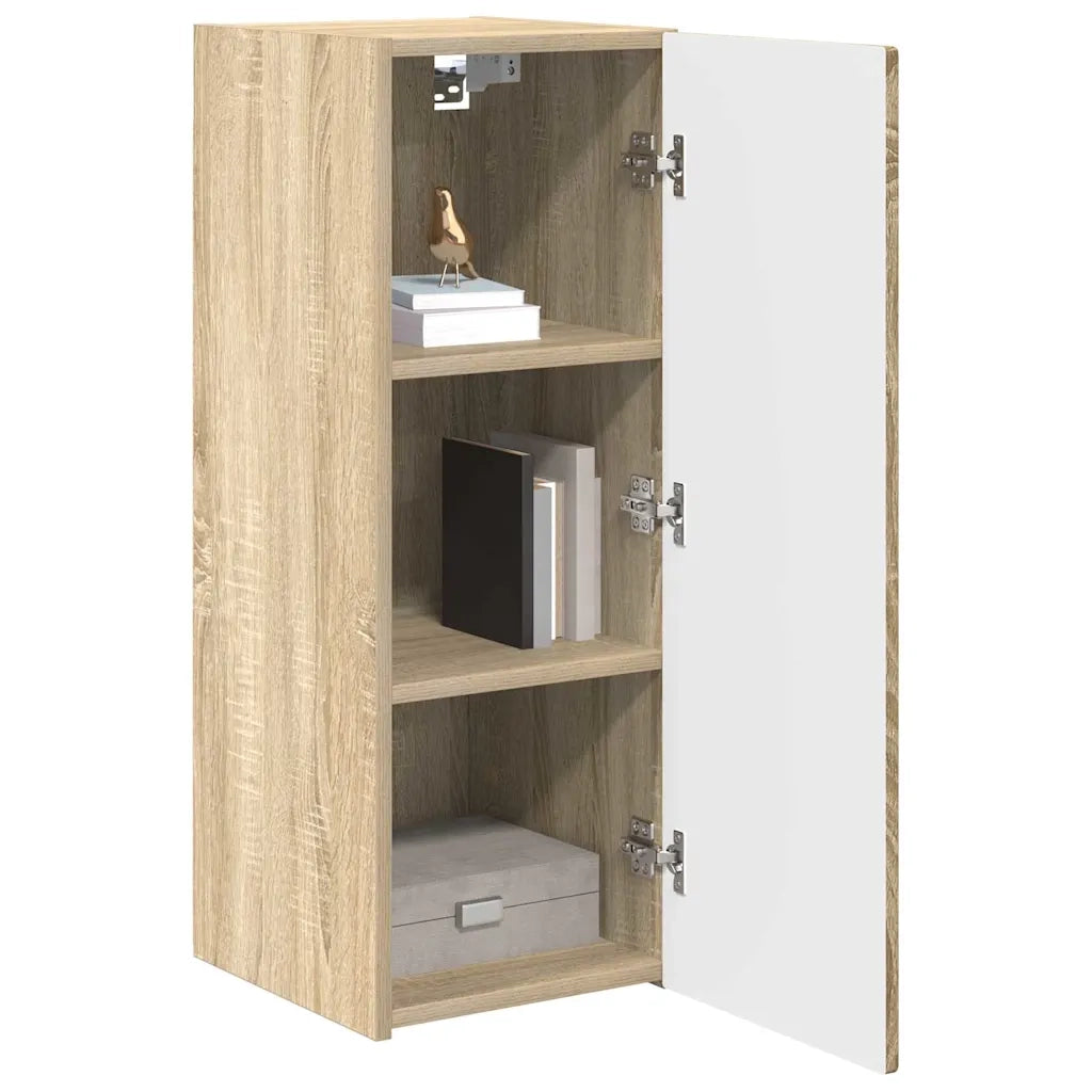 Mobile TV da parete 2 pz-Set di 2 Mobile TV a Muro-Credenza TV Sonoma 30 x 31 x 80 cm