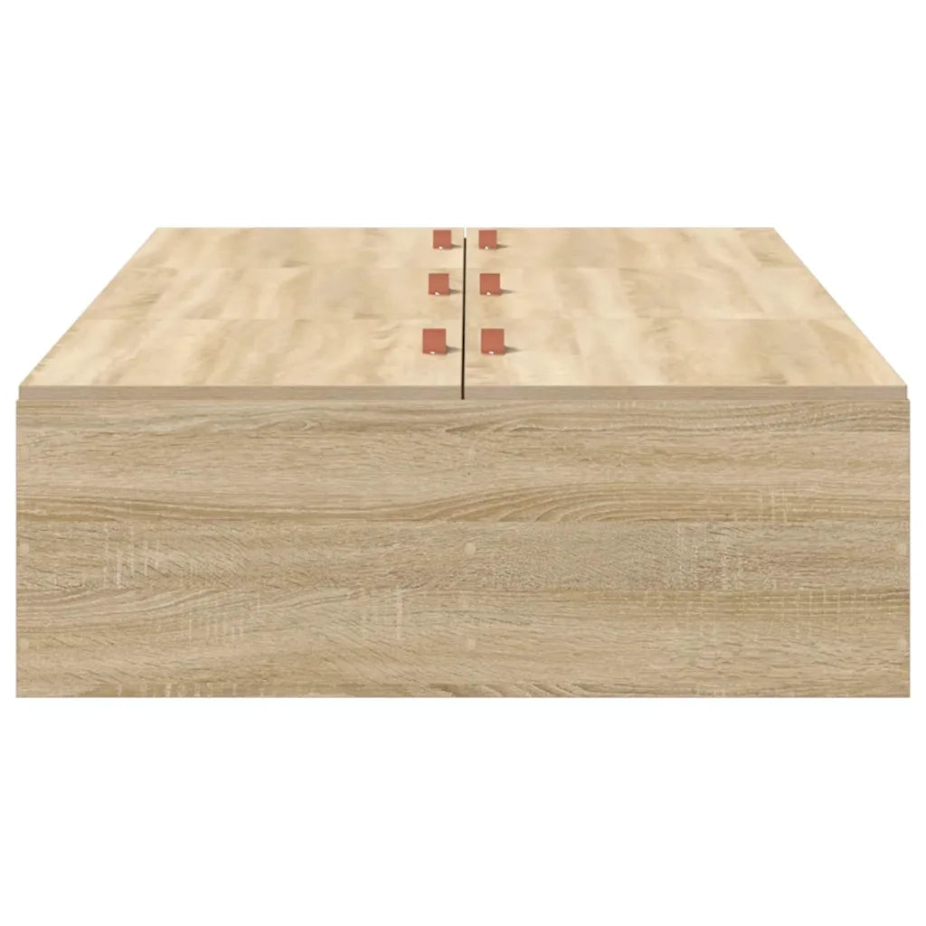 Struttura letto con contenitore Rovere Sonoma 90 x 200 cm 3335343