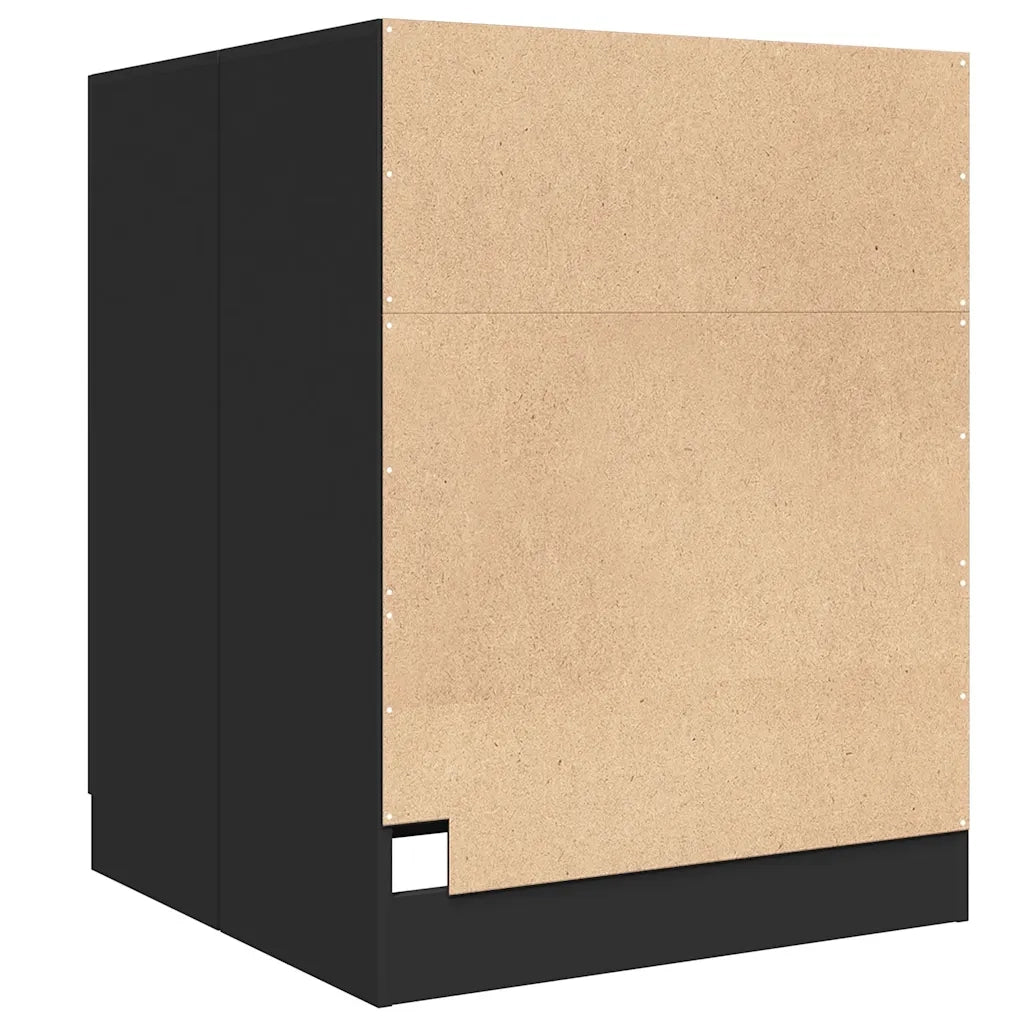 Mobile per Lavatrice Nero 71x71,5x91,5 cm 808396