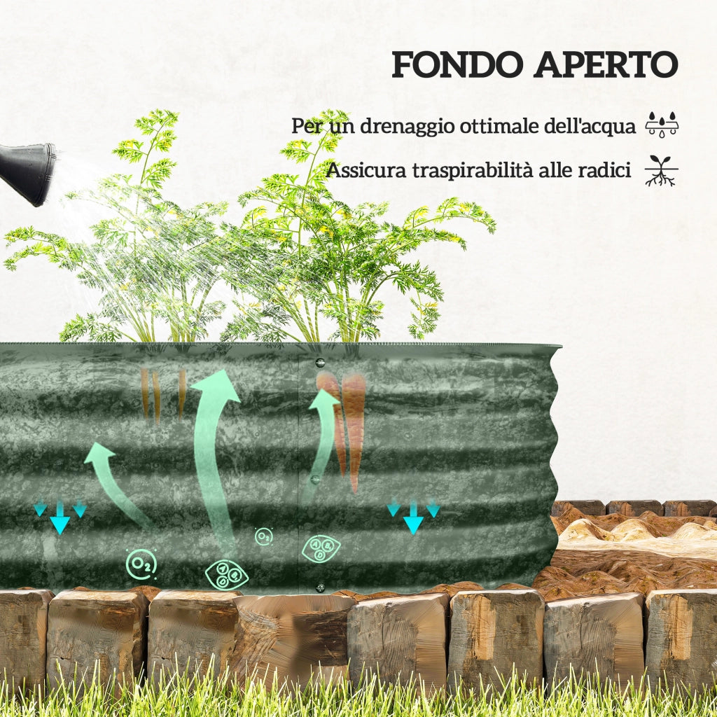 Letto in Metallo Verde ¨C Zephmum ¨C 150x62x30