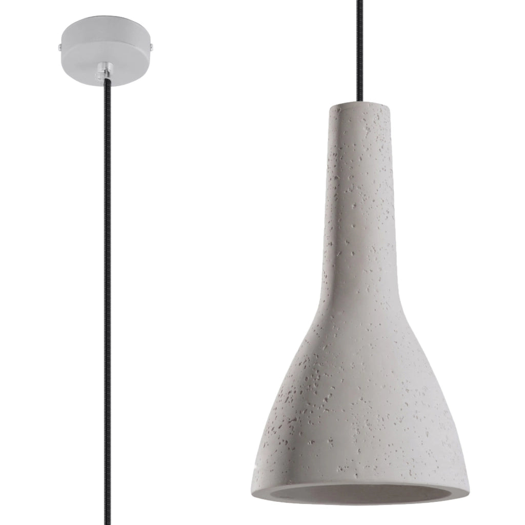 Lampada sospensione in cemento RAVENO Pure Lume E27