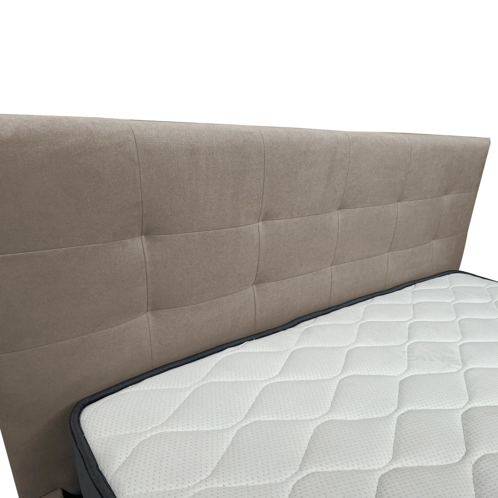 Letto contenitore piazza e mezza 120x190 cm con rete ortopedica a doghe, tessuto Enjoy, made in Italy - 54 Elephant