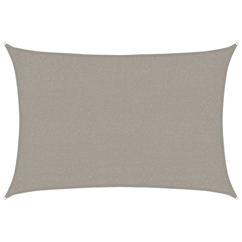 Vela Parasole | Telo Ombra | Vela da ombra 160 g/m2 Rettangolare Grigio Chiaro 2x2,5 m HDPE
