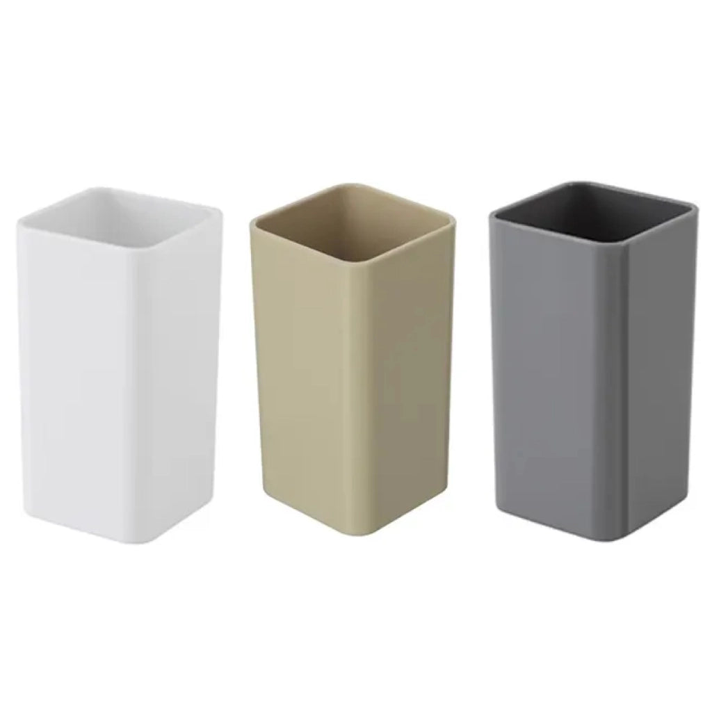 PORTASPAZZOLINI IN PLASTICA MODELLO STAR DIM. CM(LXPXH):6X6X12 BIANCO   Idroweb