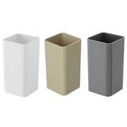 PORTASPAZZOLINI IN PLASTICA MODELLO STAR DIM. CM(LXPXH):6X6X12 BIANCO   Idroweb