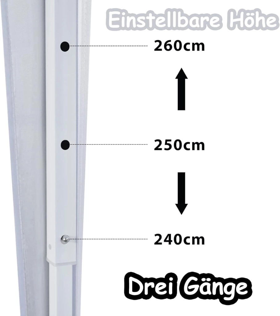 Gazebo pieghevole, 2,5 x 2,5 m, con pannelli laterali e finestre e borsa per il trasporto, in poliestere, protezione UV, pieghevole, impermeabile, protezione dal vento, per esterni, tipo C