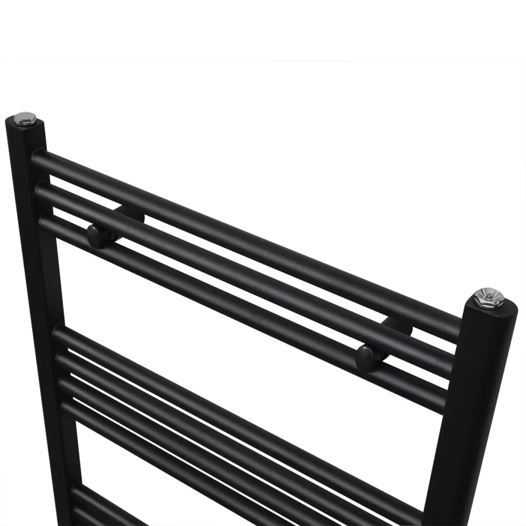 Radiatore Centrale Portasciugamano Dritto Nero 600 x 1160 mm 141908