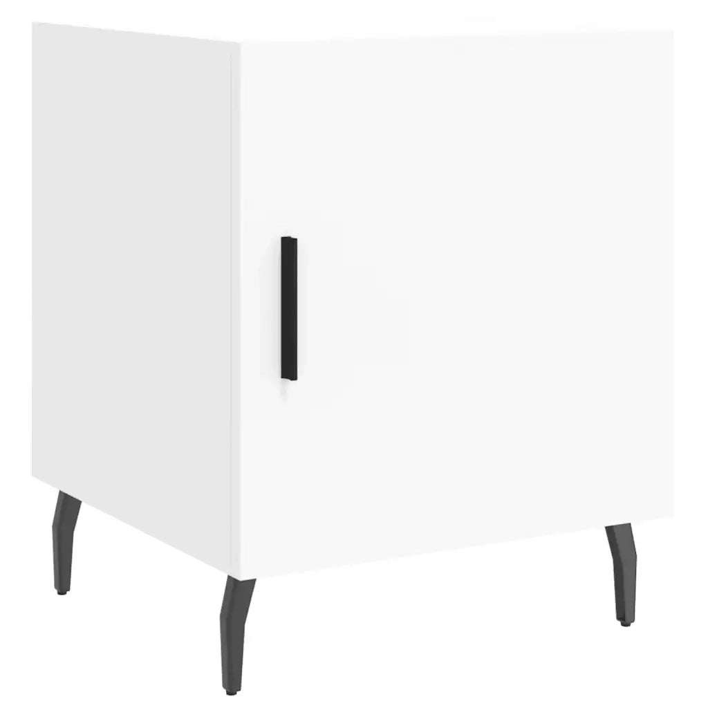 Comodino Bianco 40x40x50 cm in Legno Multistrato 827596
