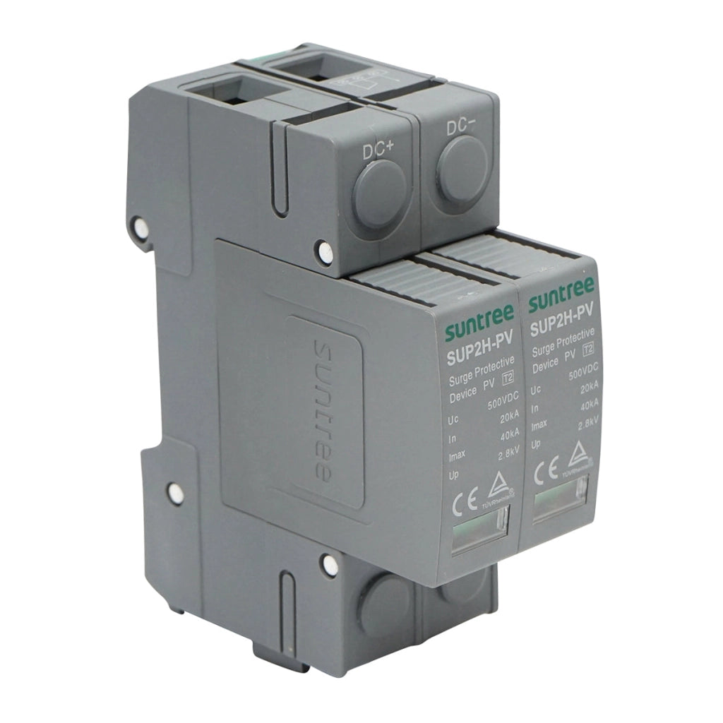 Scaricatore di sovratensione con segnalazione per sistemi fotovoltaici DC 2P tipo C 500VDC Suntree