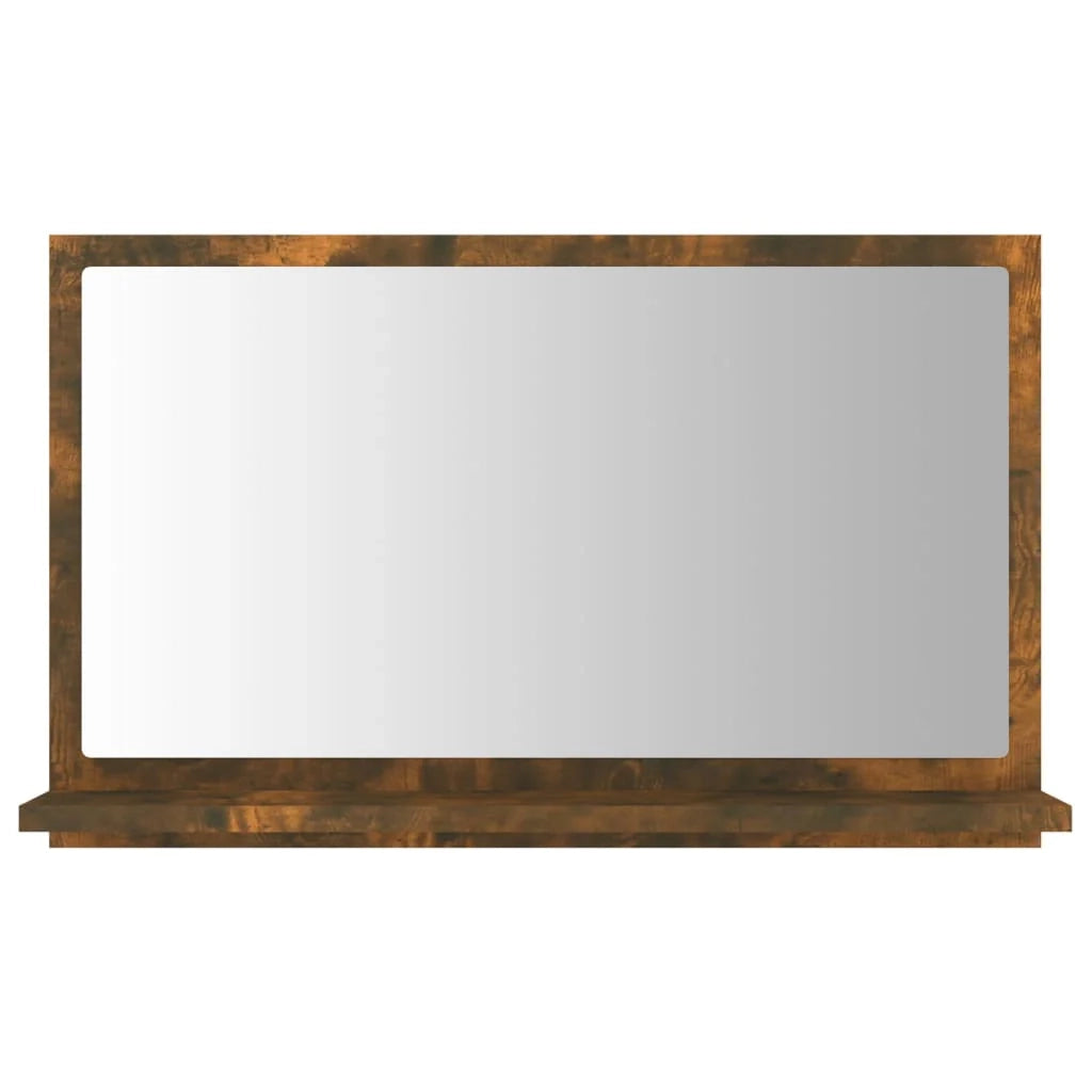 Specchio da bagno 60 x 10,5 x 37 cm in legno ingegnerizzato marrone 02_0006894