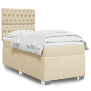 Giroletto a Molle con Materasso Crema 90x200 cm inTessuto 3292683