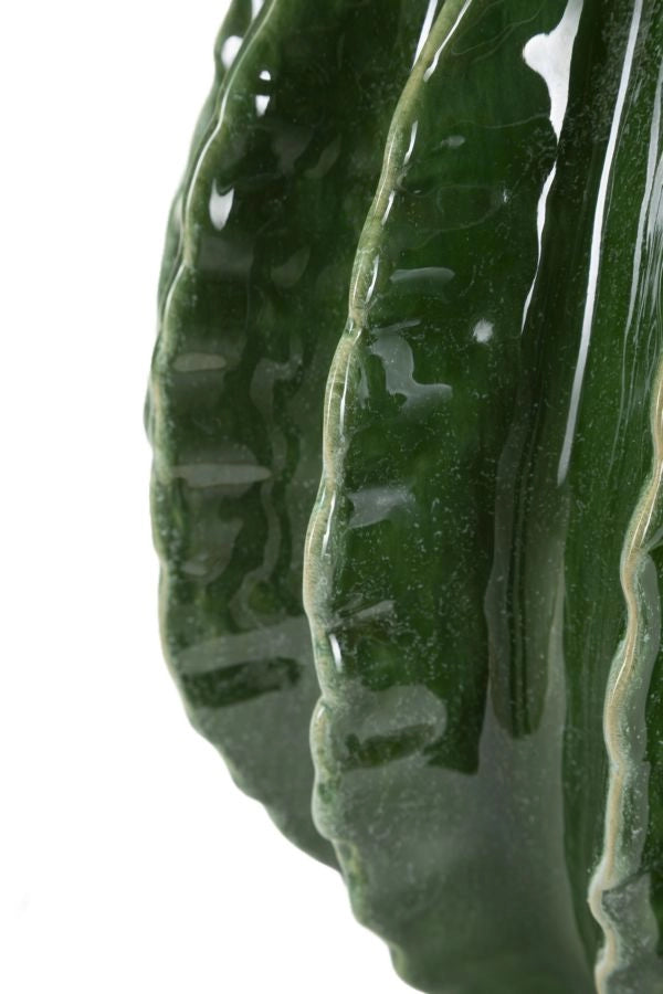 Vaso Cactus Ball Ø23,5x24,5 cm in Ceramica Verde