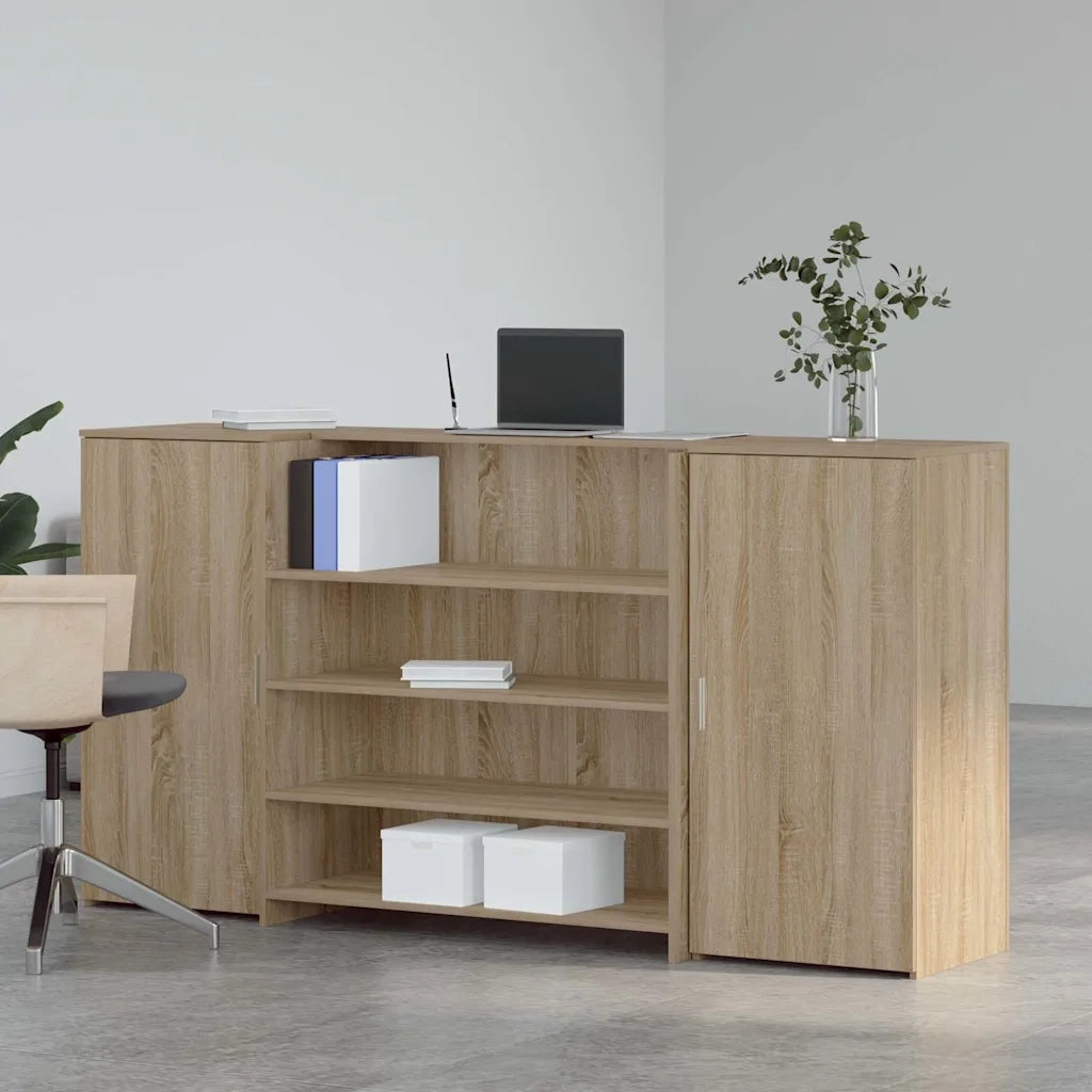 Banco Reception Rovere Sonoma 200x50x103,5 cm Legno Multistrato 3324180