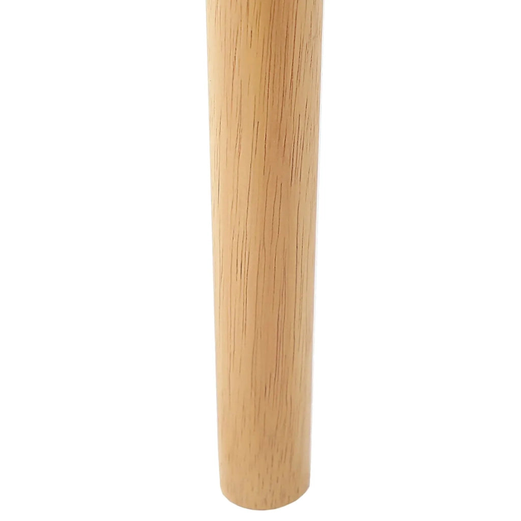 Sedia da pranzo 2 pcs Naturale e chiaro Legno di gomma solido 42020419