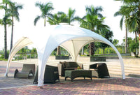 Gazebo da Giardino 4x4m in Alluminio Morel Igloo Bianco