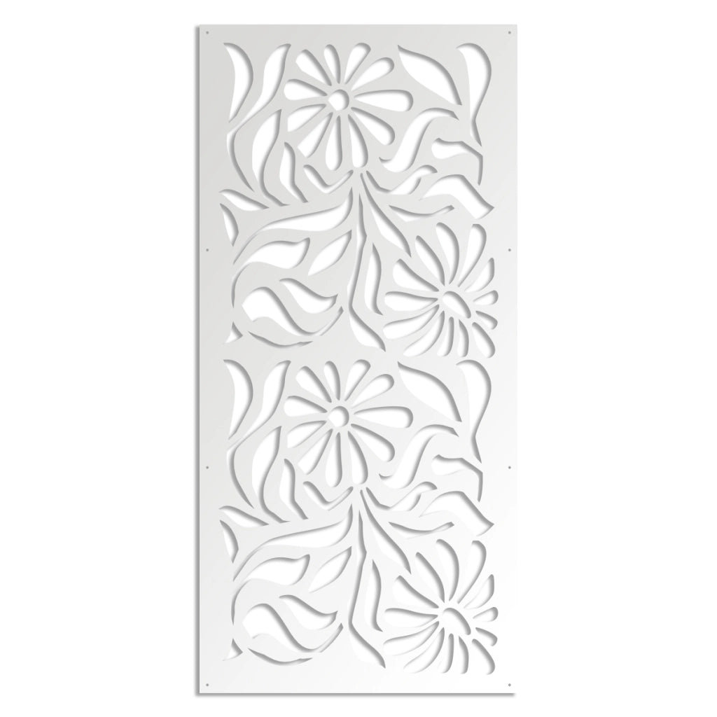 PLANTS - Pannello in PVC traforato - Parasole Colore: bianco, Misura: 73x148 cm