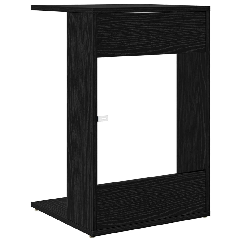 Tavolo laterale | Tavolino Rovere Nero 40 x 38 x 62,5 cm Legno multistrato
