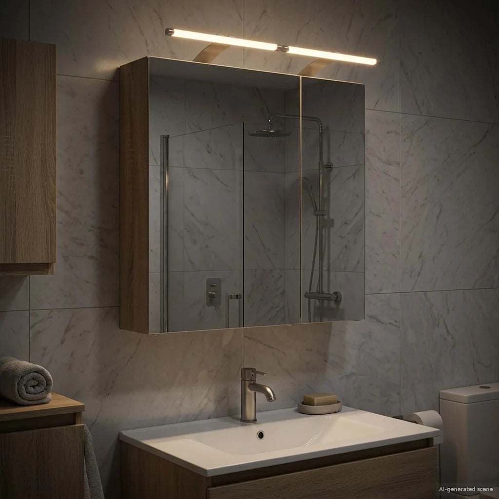 Mobiletto per specchio da bagno Rovere Sonoma 60 x 14,5 x 70 cm 889065