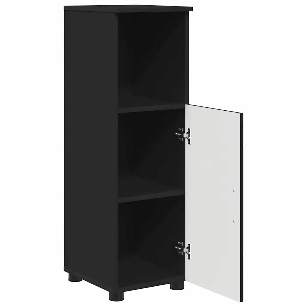 Mobile da Bagno con archiviazione Nero 30 x 35 x 95 cm