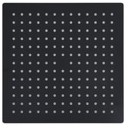 Testa Doccia a Pioggia in Acciaio Inox 25x25 cm Quadrata Nera 147696