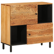 Credenza | Madia | Buffet da pranzo | Armadio da pranzo 80x33x75 cm in Legno Massello di Acacia