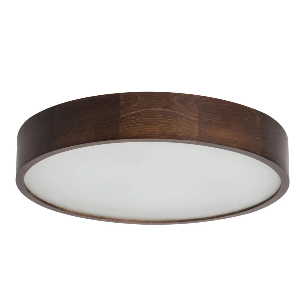 Plafoniera Kanlux Jasmin wengé legno/vetro 3xE27 48cm