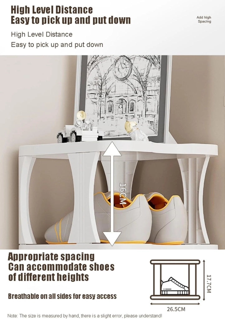 scarpiera Scarpiera impilabile, scarpiera Stretta Scaffali Verticali in plastica per Scarpe, Organizer impilabile per Scarpe per Porta d'ingresso del corridoio, giunzioni a piacimento