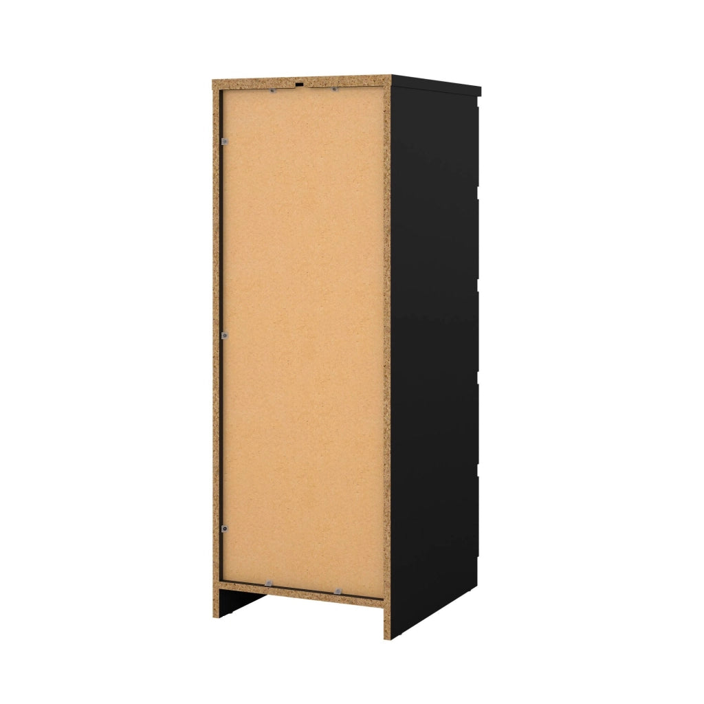 Cassettiera Achaldi, Settimino multiuso, Comò camera da letto, Mobile con cassetti, 50x40 h111 cm, Nero