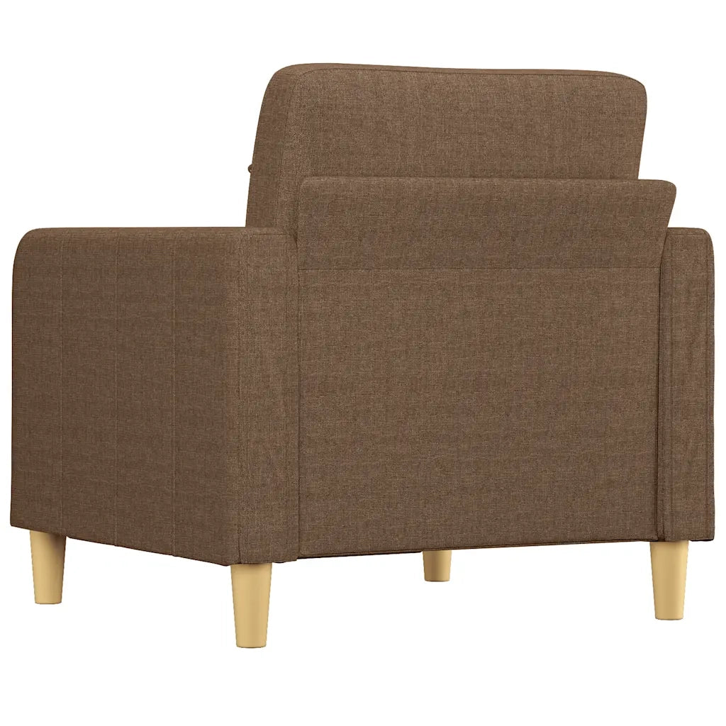 Poltrona-Divano Sedia-Poltroncina Marrone 60 cm in Tessuto 145241