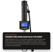 Visgrijper 3-in-1 - Bilancia Digitale - Tastatore - Manico Antiscivolo - Materiale Inox - Resistente alla Corrosione - Bilancia da Pesca