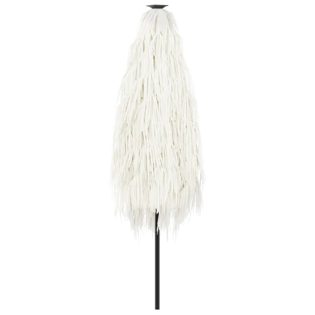 Ombrellone Giardino-Ombrello da Balcone con Palo in Acciaio Bianco 268x268x226 cm